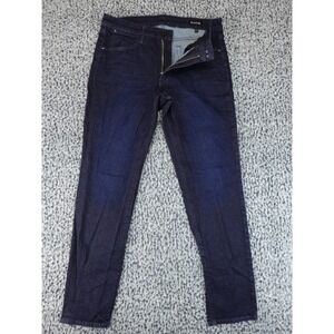 Bonobos Premium Denim Jeans Mens 32x32 Dark Wash Straight Indigo Zip Fly